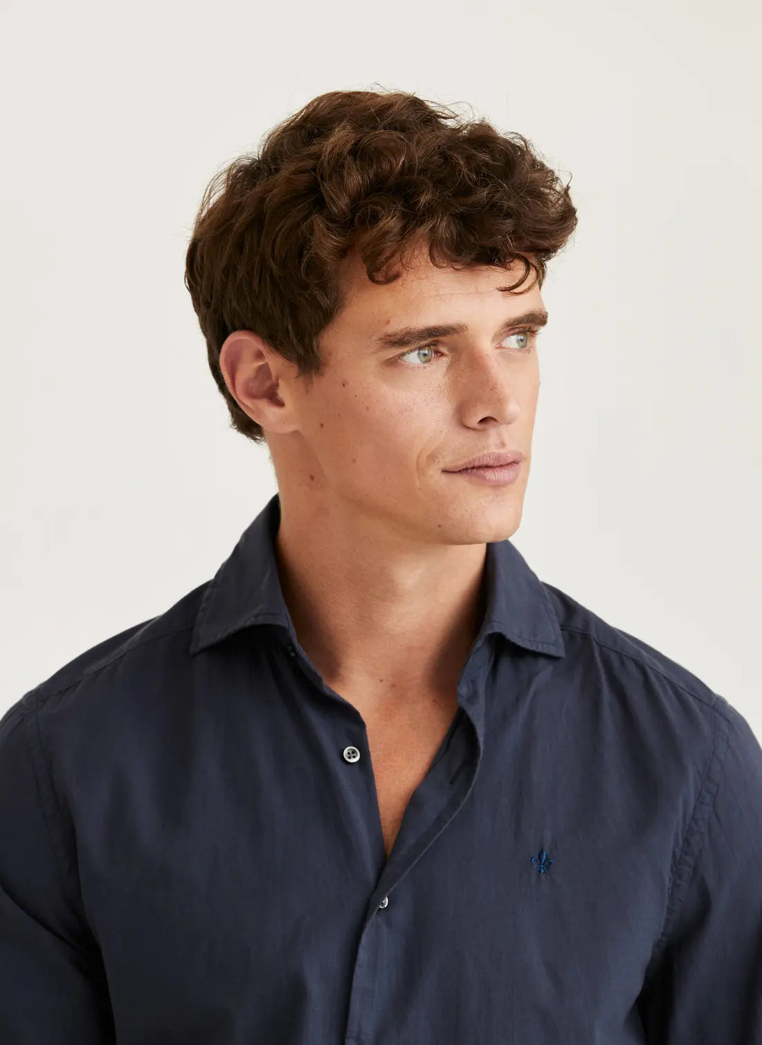 Summer Lightweight Shirt, Classic Fit, Blue