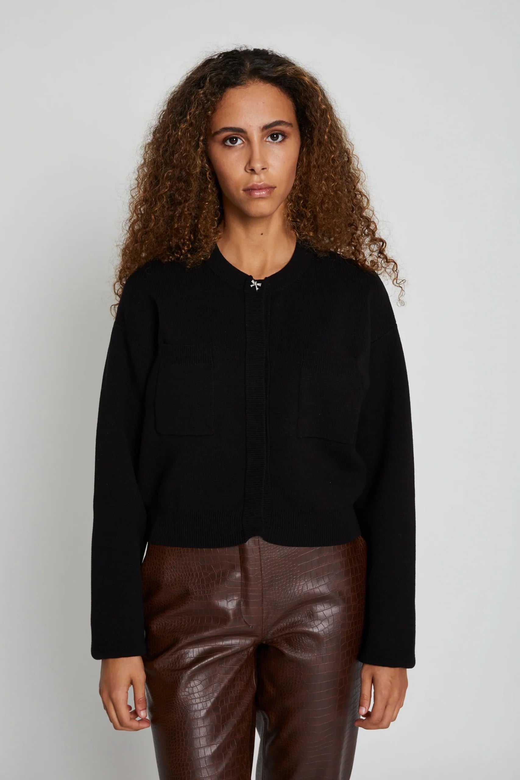 Freesia BB Cailie knit Cardigan, Black