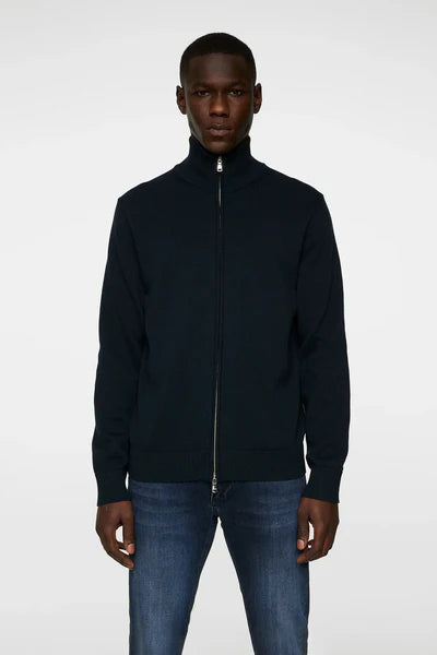 ALEXIS FULL ZIP CARDIGAN, NAVY