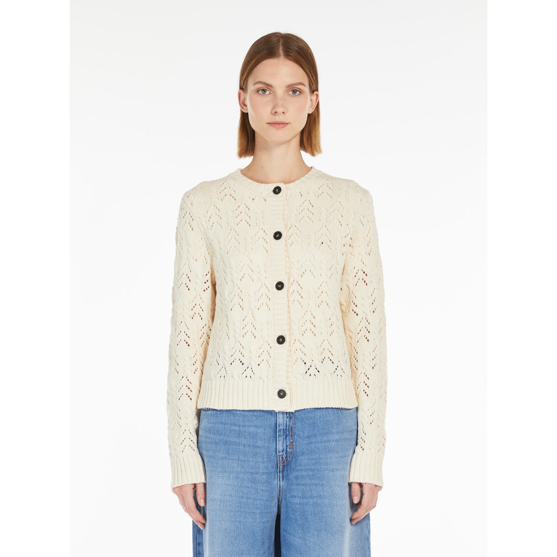 Panaria Cardigan, Ecru