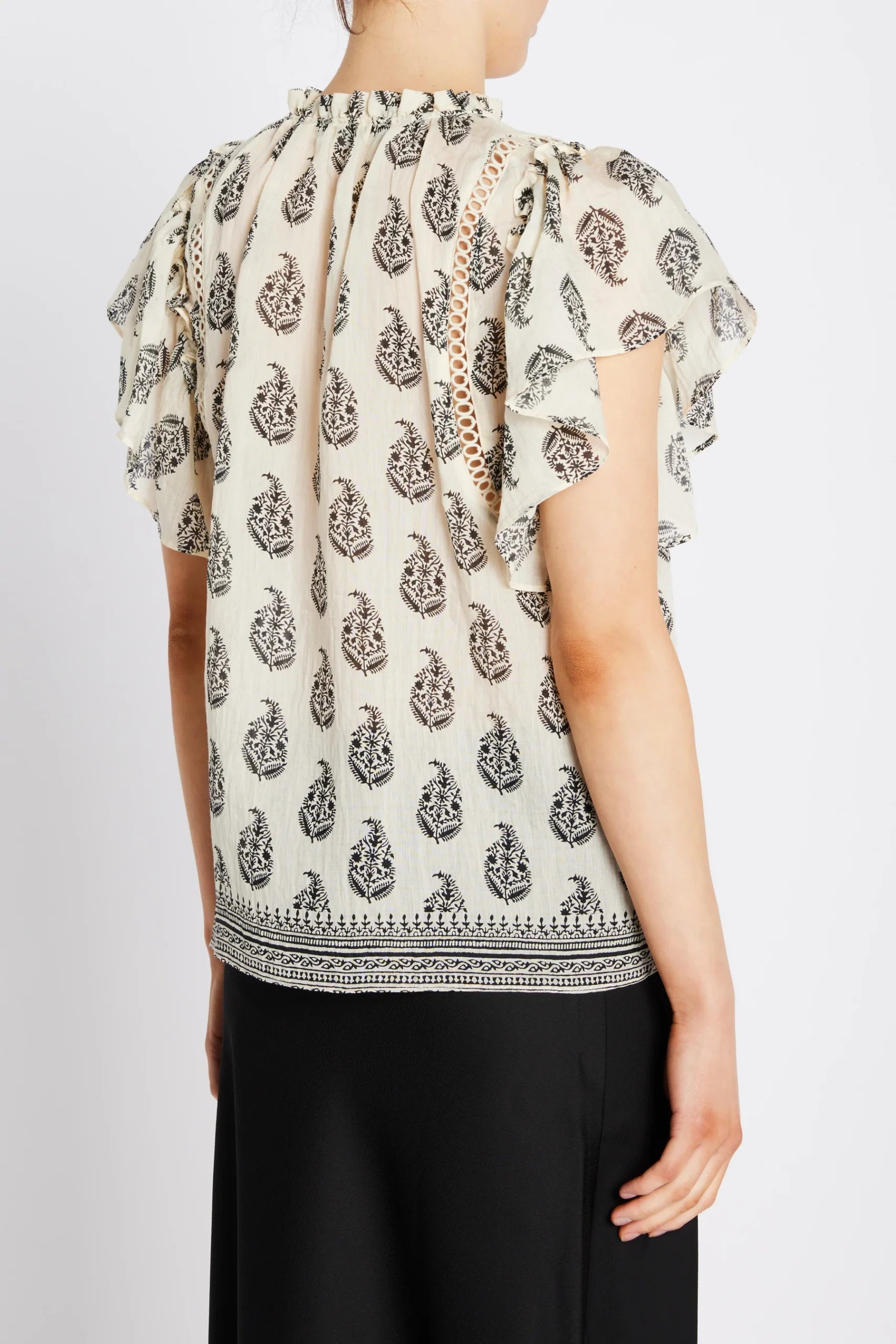 DuscleBBSabina Top, Cream/Black