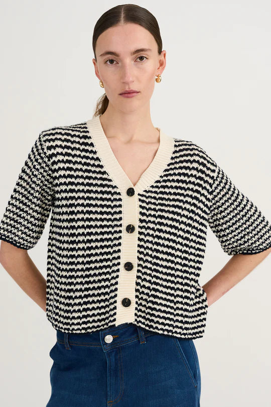 Marianne SS Cardigan, Midnight Navy
