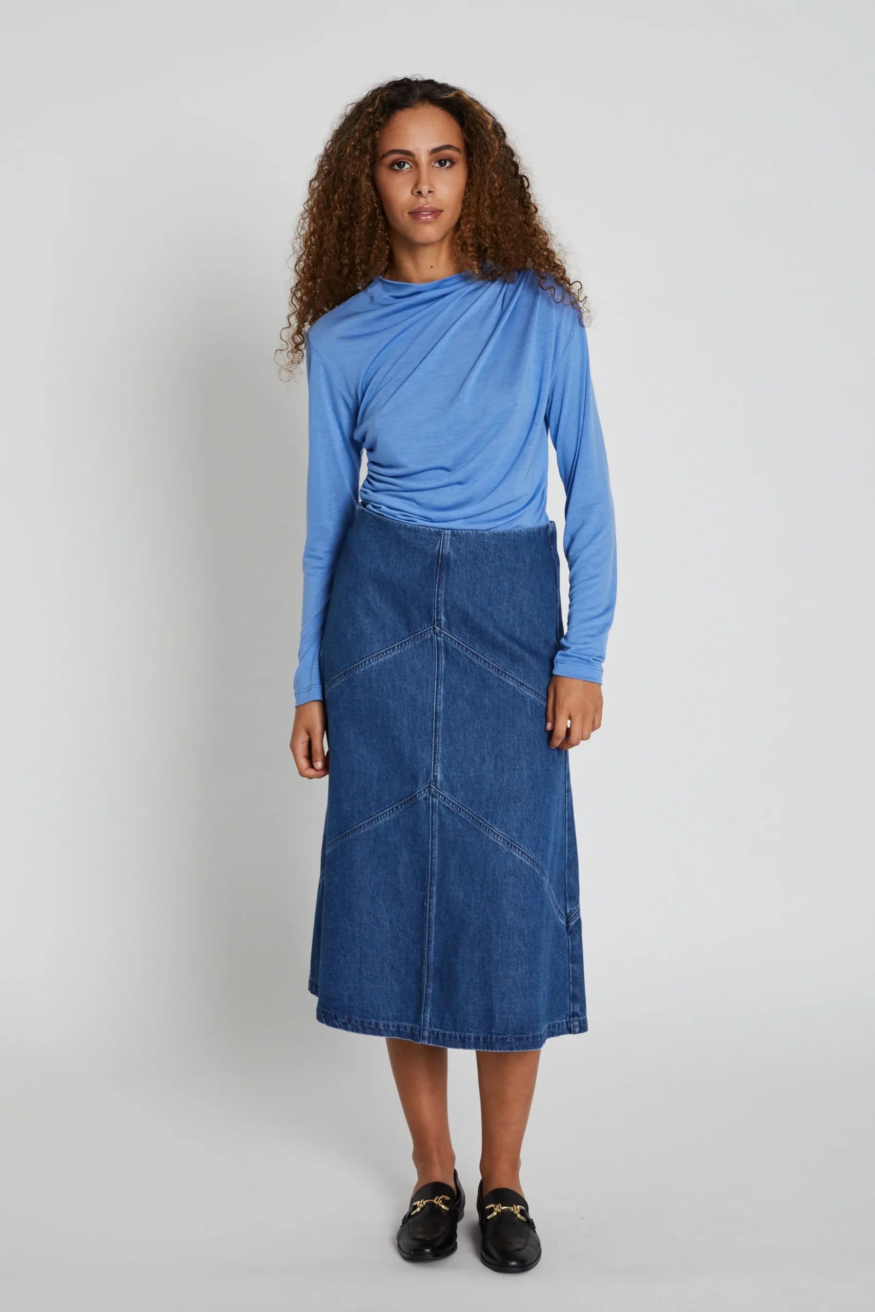 CanaBBEleen Skirt, Dark Blue Denim