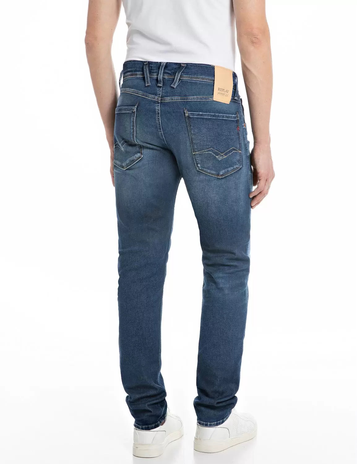 HYPERFLEX JEANS, DARK BLUE
