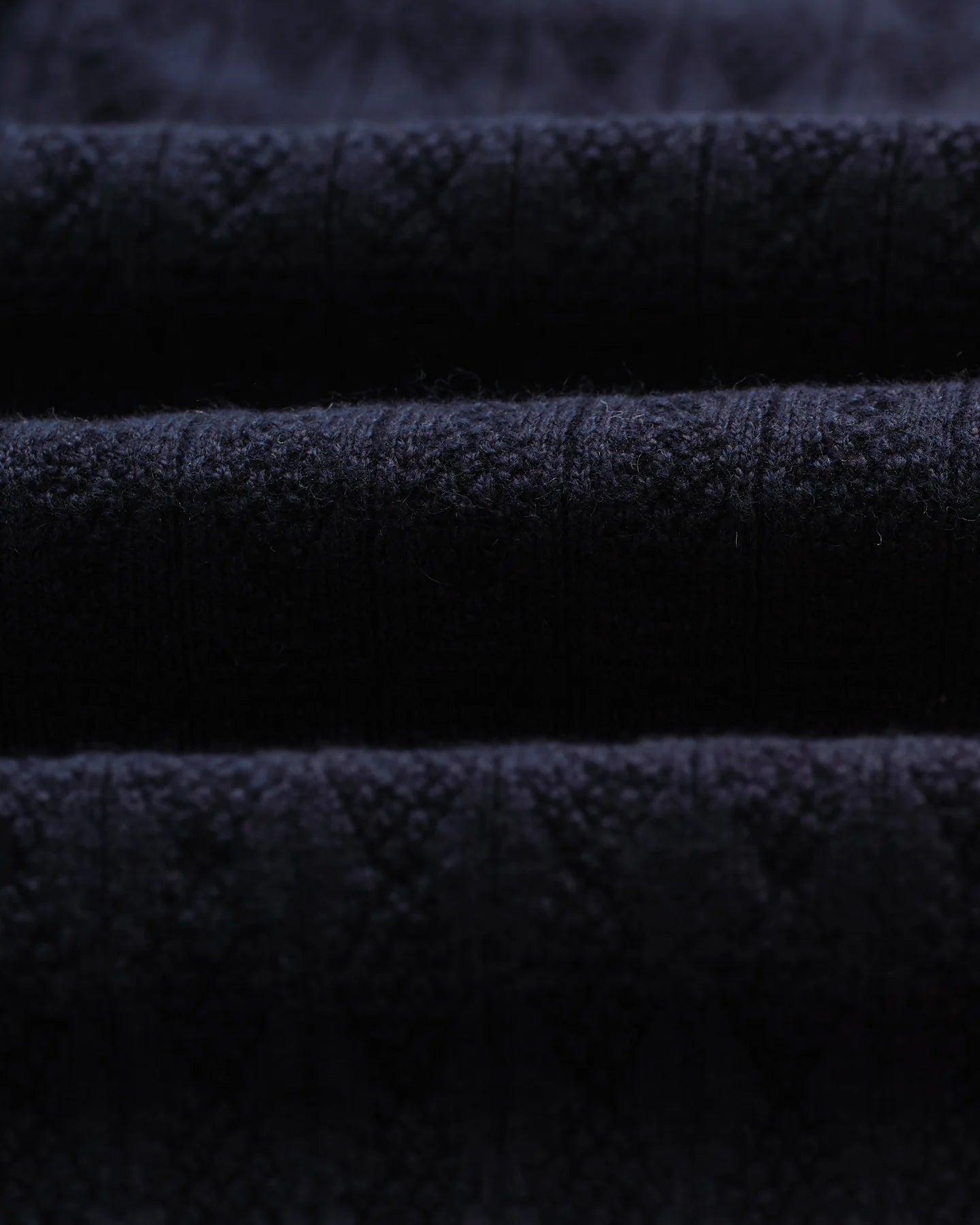 OBAN DIAMOND STRIPE KNITTED POLO, NAVY