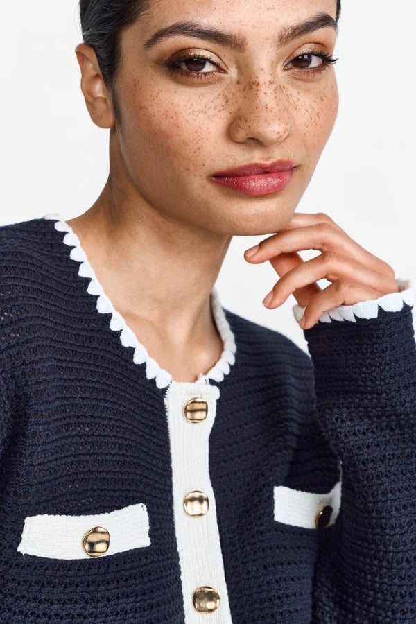 Knit Jacket, Midnight Blue