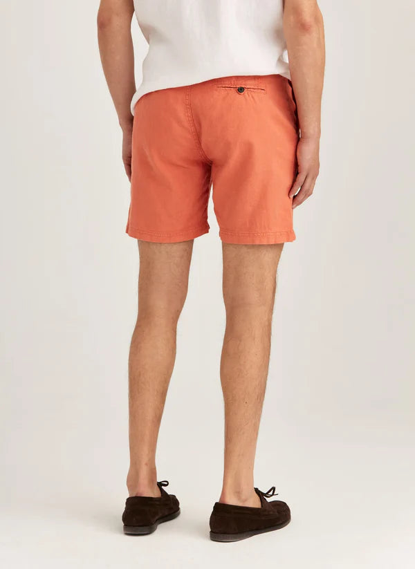 FENIX LINEN SHORTS, ORANGE