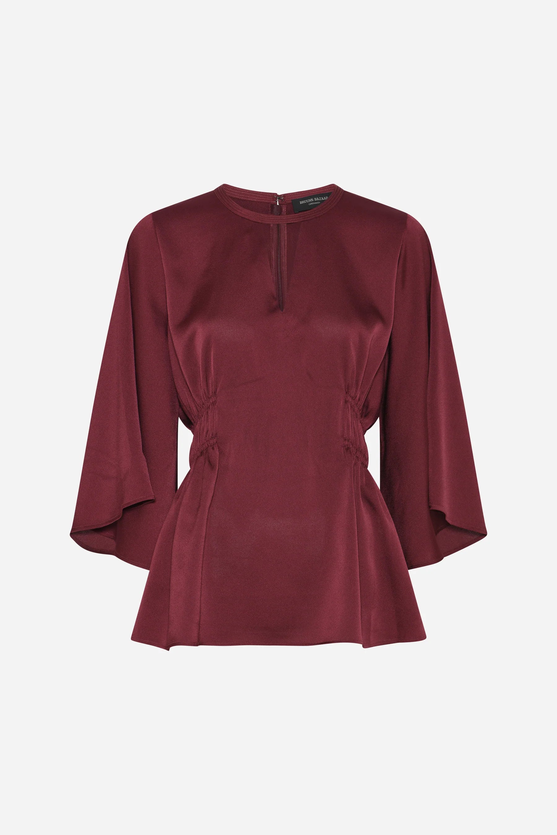 ACACIA VENILA BLOUSE, BURGUNDY