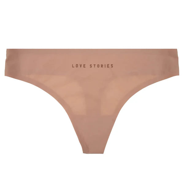 LOU BRIEF STRING, LIGHT BROWN