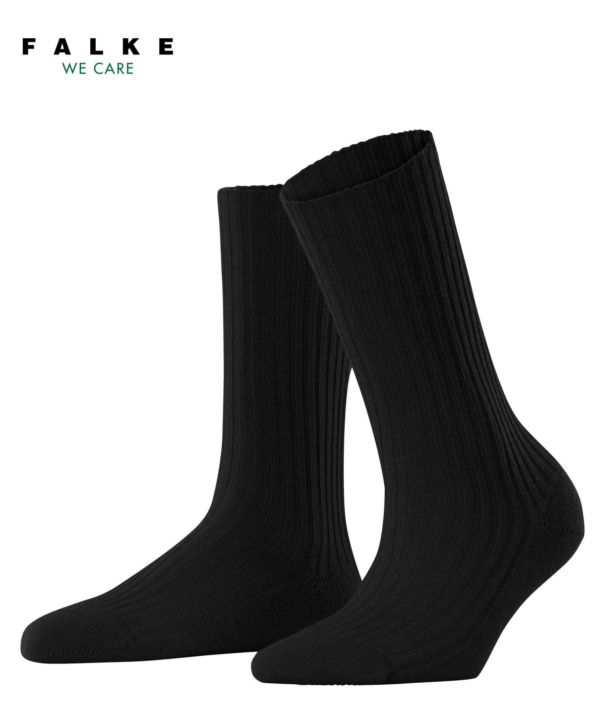 Cosy Wool Boot Women Boot socks, Black