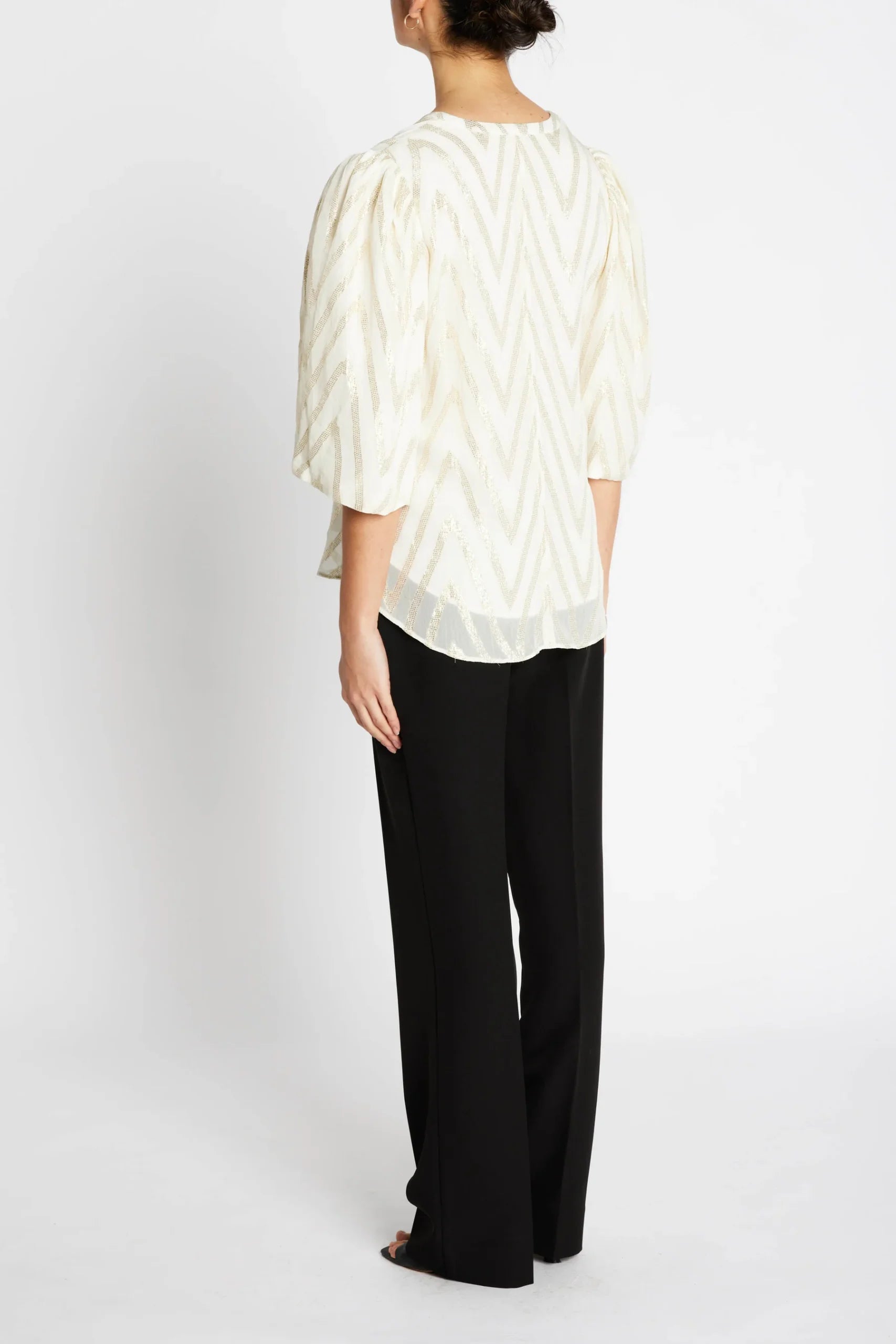 CollardBBMajlya Blouse, Kit w. Metallic