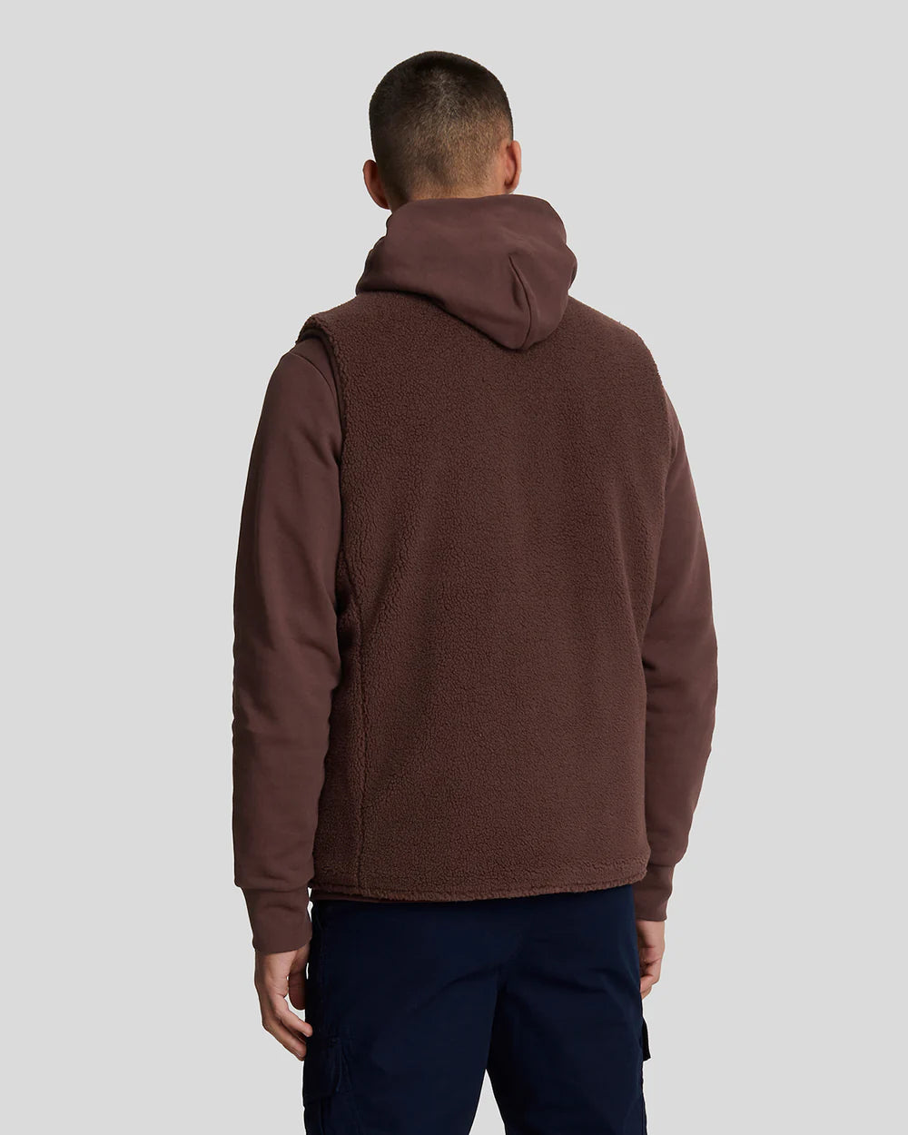 Reversible Quilted Gilet, red