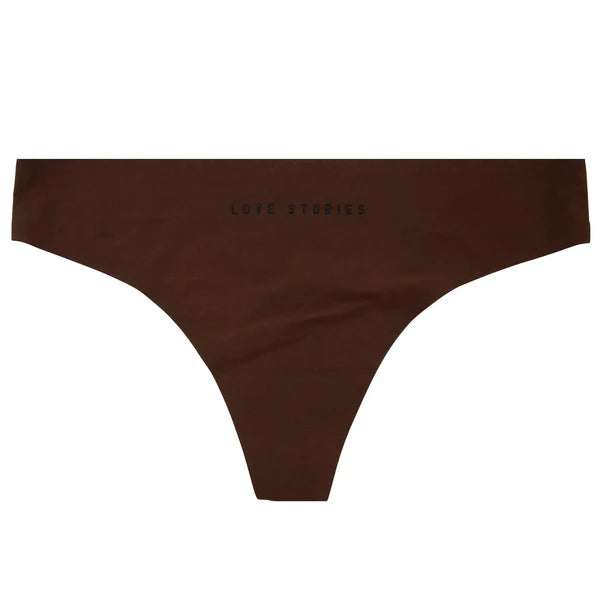 LOU BRIEF STRING, DARK BROWN