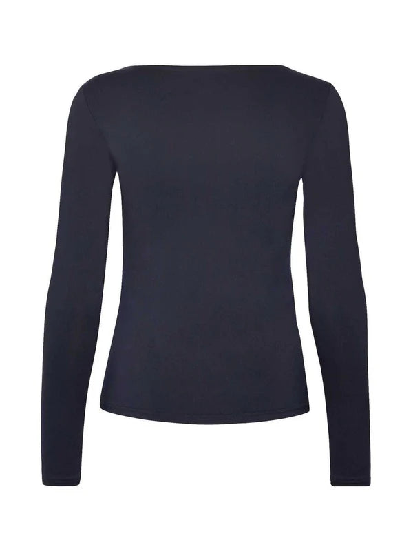 BILLIE LS T-SHIRT, DARK BLUE