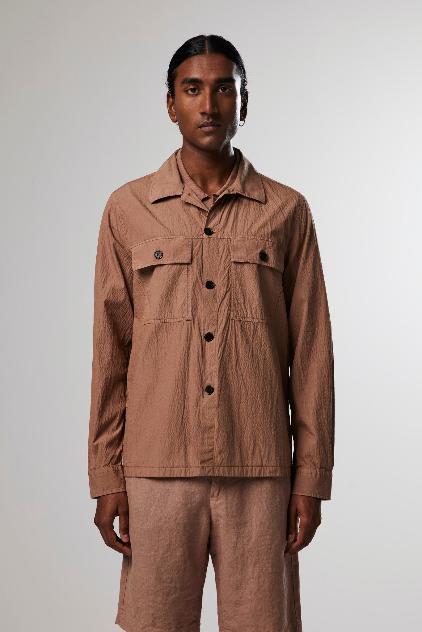 Wilas 1062 overshirt, nougat