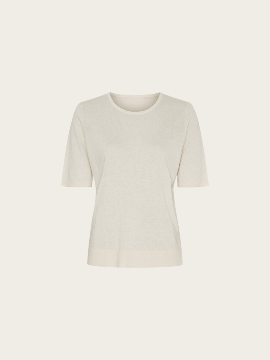 PL SILK CASHMERE TOP, IVORY