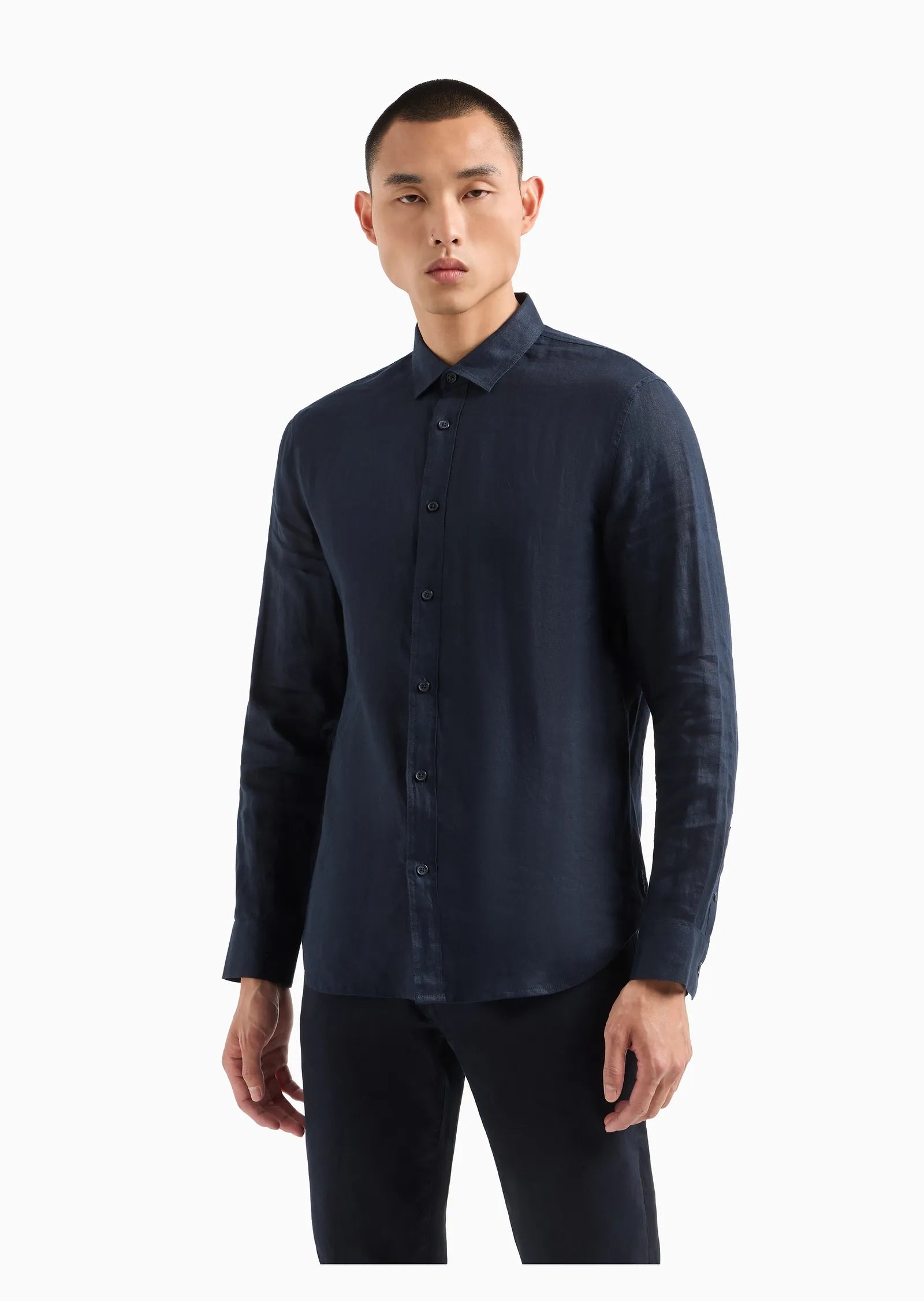 Man Woven Shirt, Navy