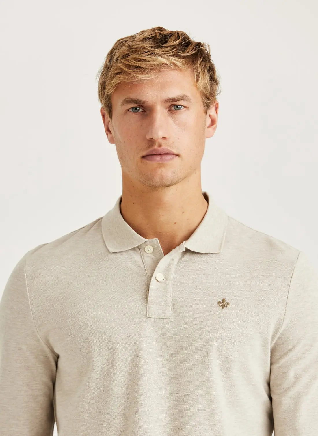 Camden LS Polo Shirt, Khaki