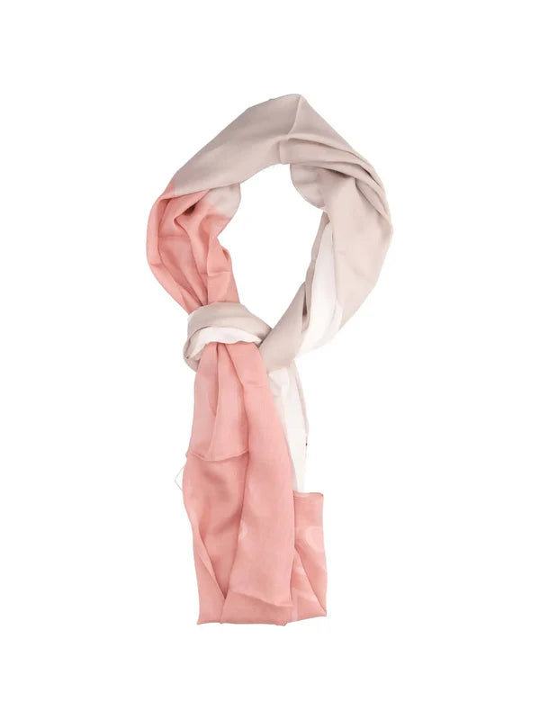 WOMAN WOVEN SCARF, LADY/AURA/WHITE