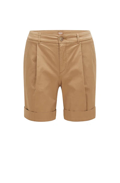 C TAGGIE-D CHINO SHORTS, MEDIUM BEIGE