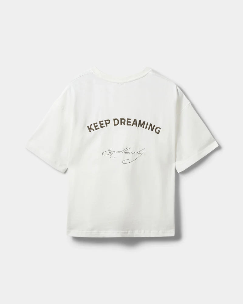 VERA BOXY T-SHIRT, SNOW WHITE