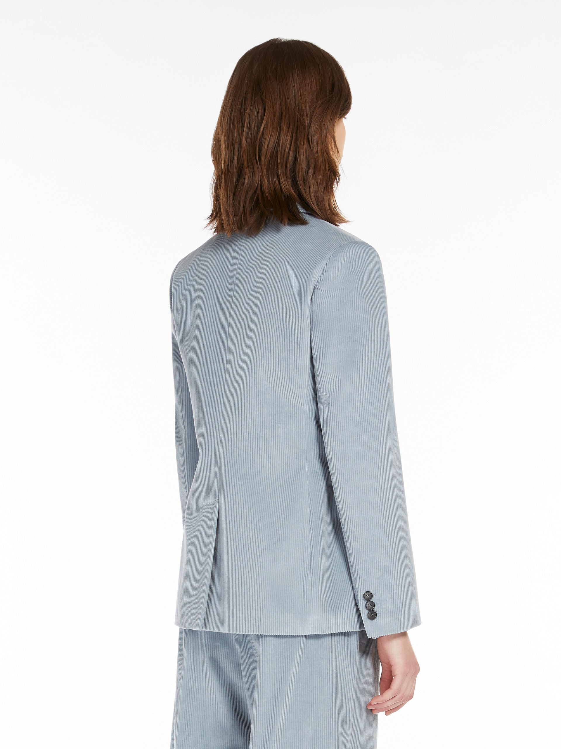 Katanga Velvet Blazer, Light Blue