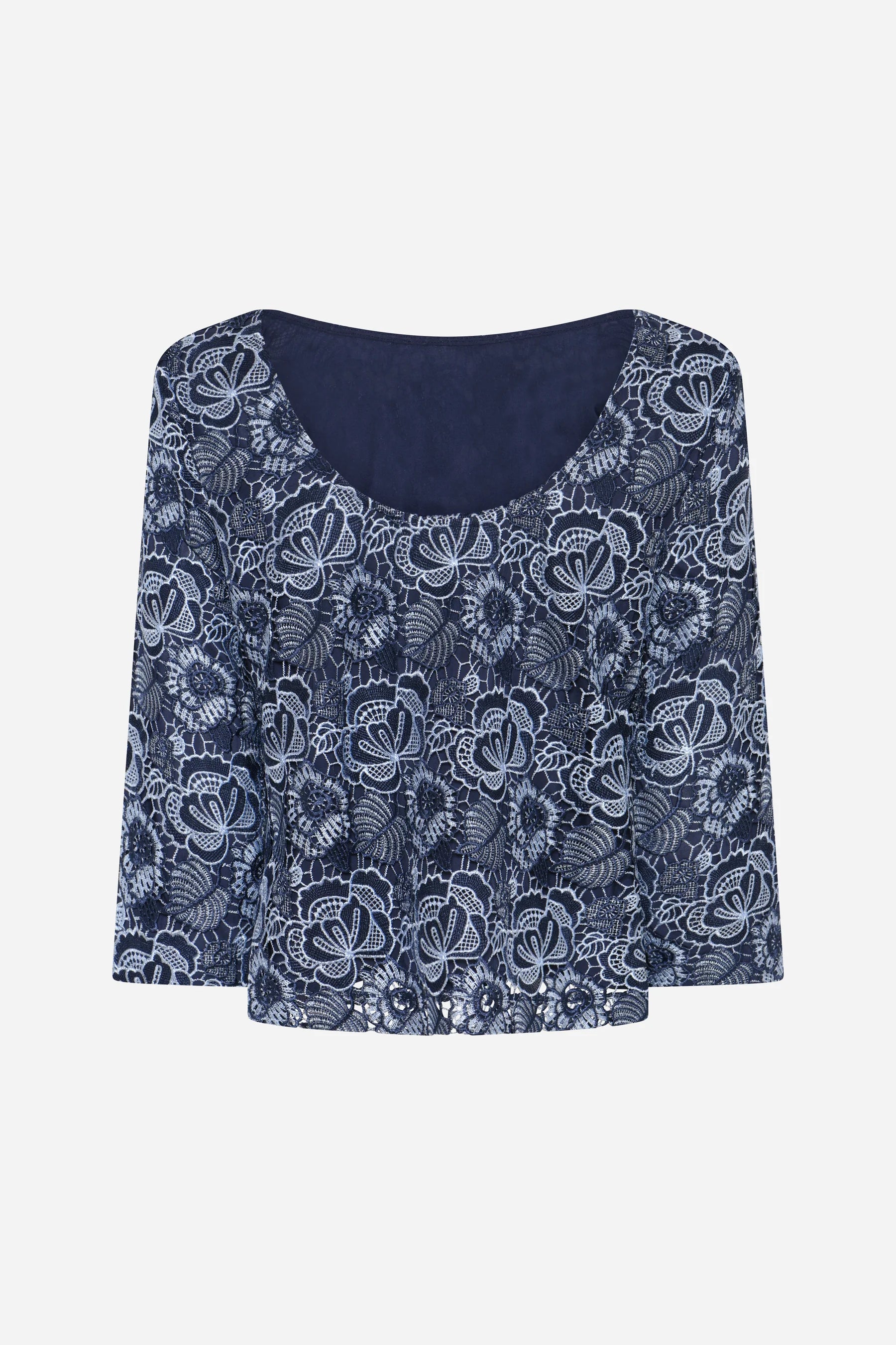 MAURITIA IGNARA BLOUSE, BLUE FLOWER