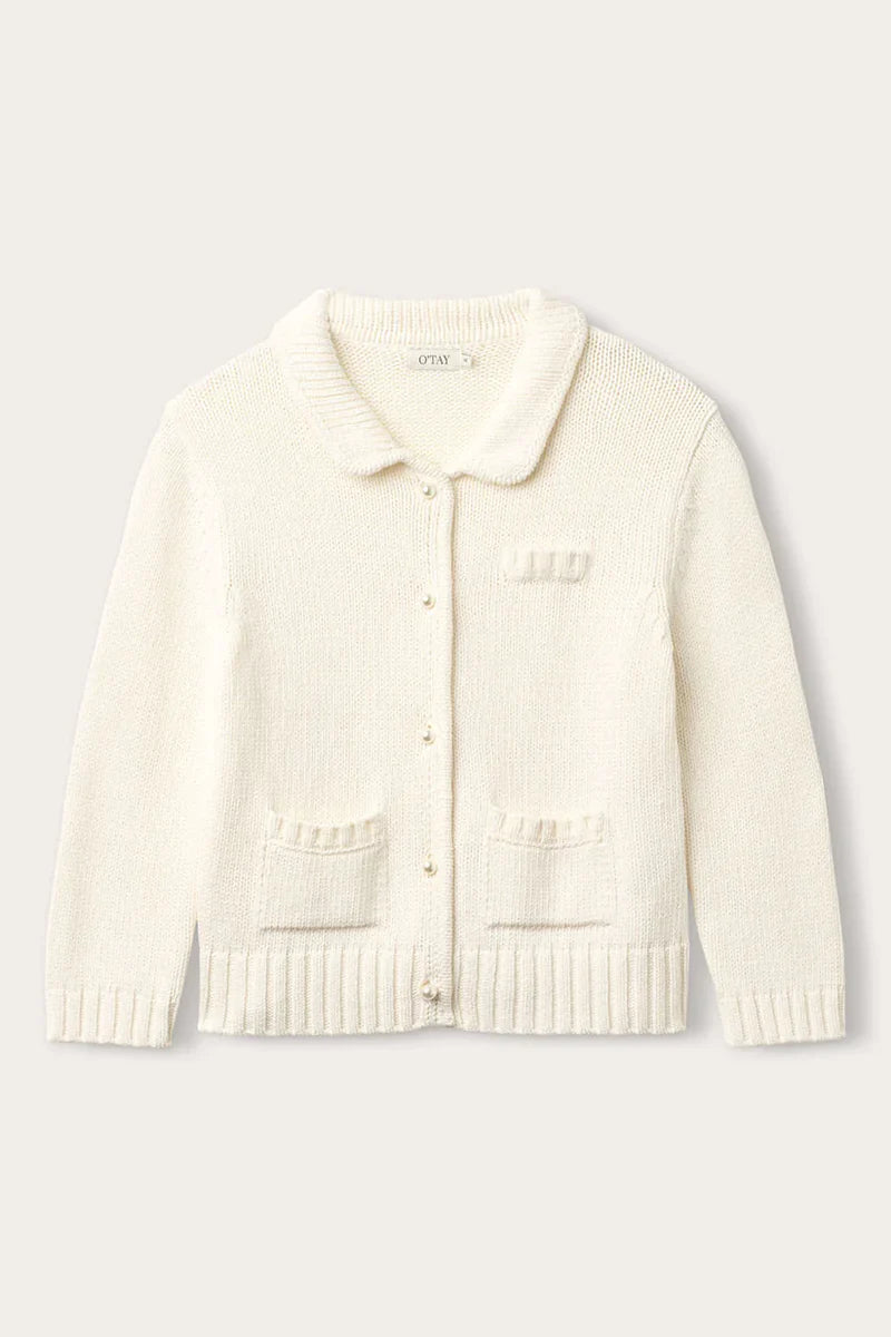 NEGIN CARDIGAN, OFF WHITE
