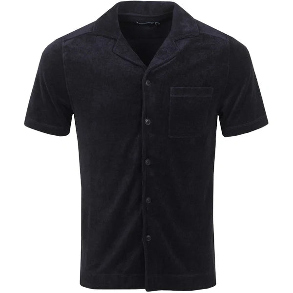 FAUST TOWELING SHIRT, NAVY