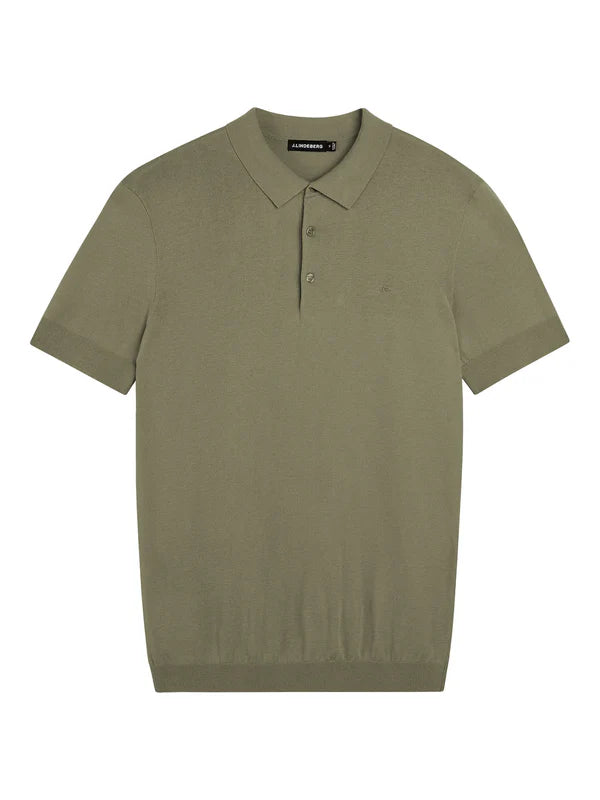 RIDGE RAYON SLIK POLO, ALOE