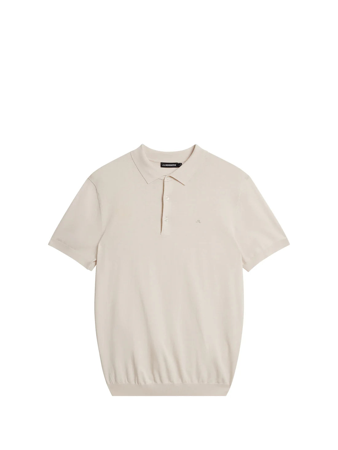 RIDGE RAYON SILK POLO, MOONBEAM