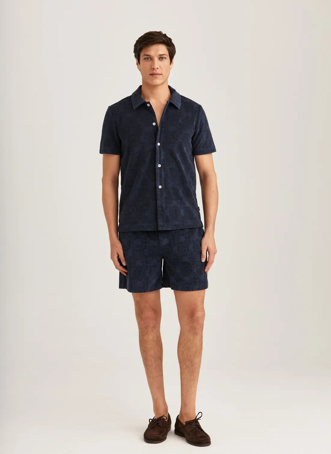 Shellby Terry Shirt, Navy