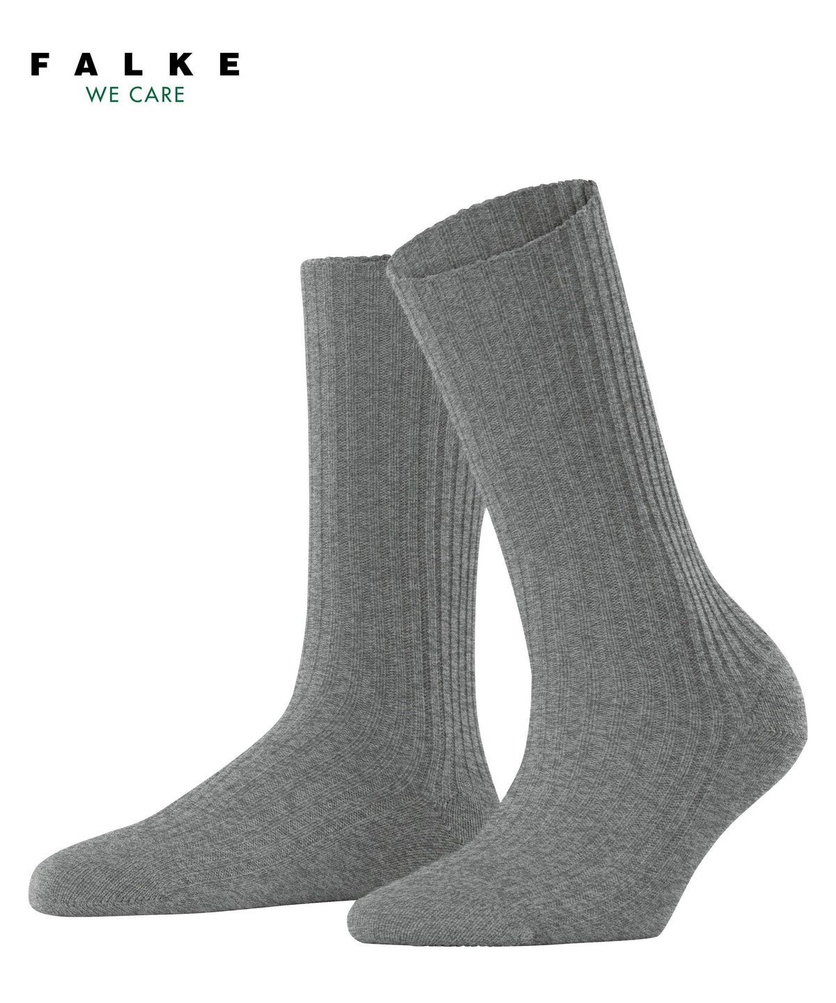 Cosy Wool Boot Women Boot socks, Light Grey Mel.