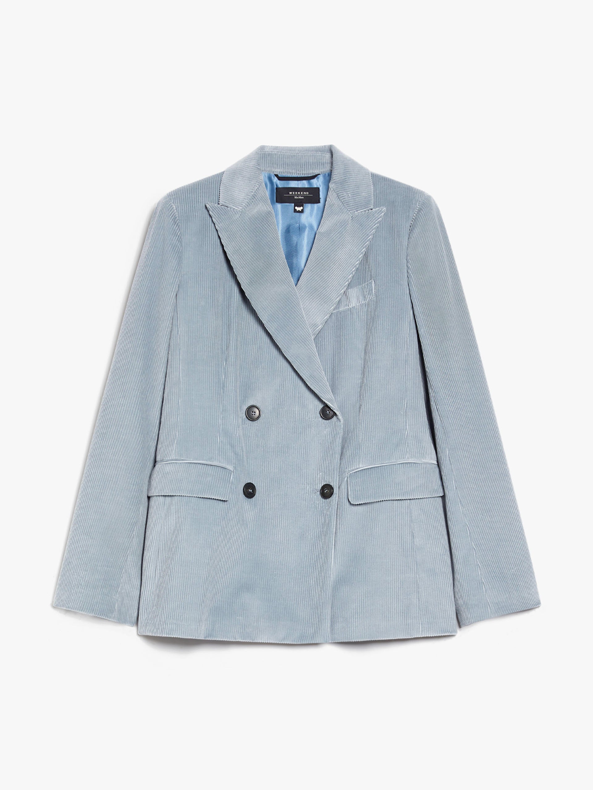 Katanga Velvet Blazer, Light Blue