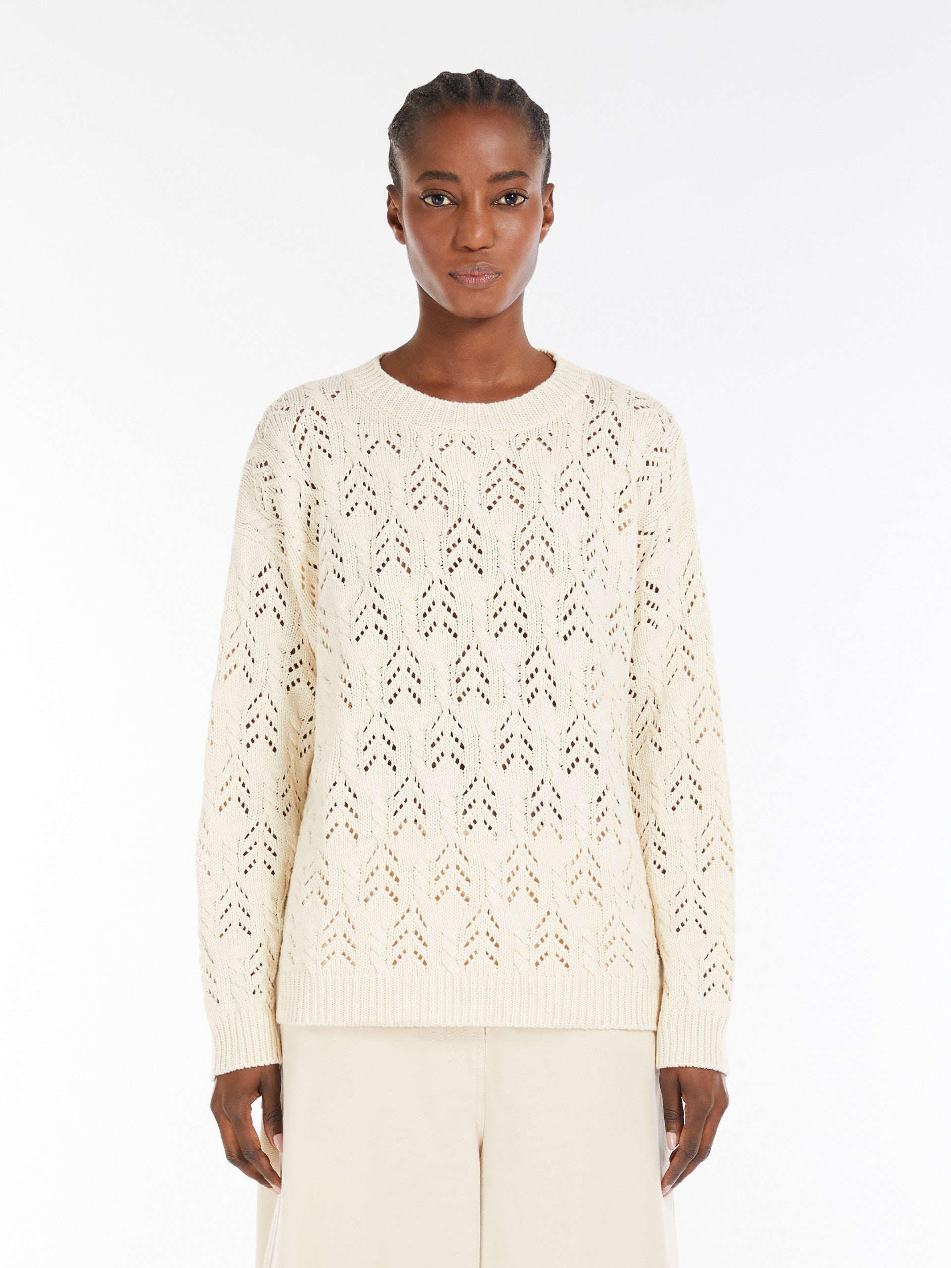 Teramo Sweater, Ecru