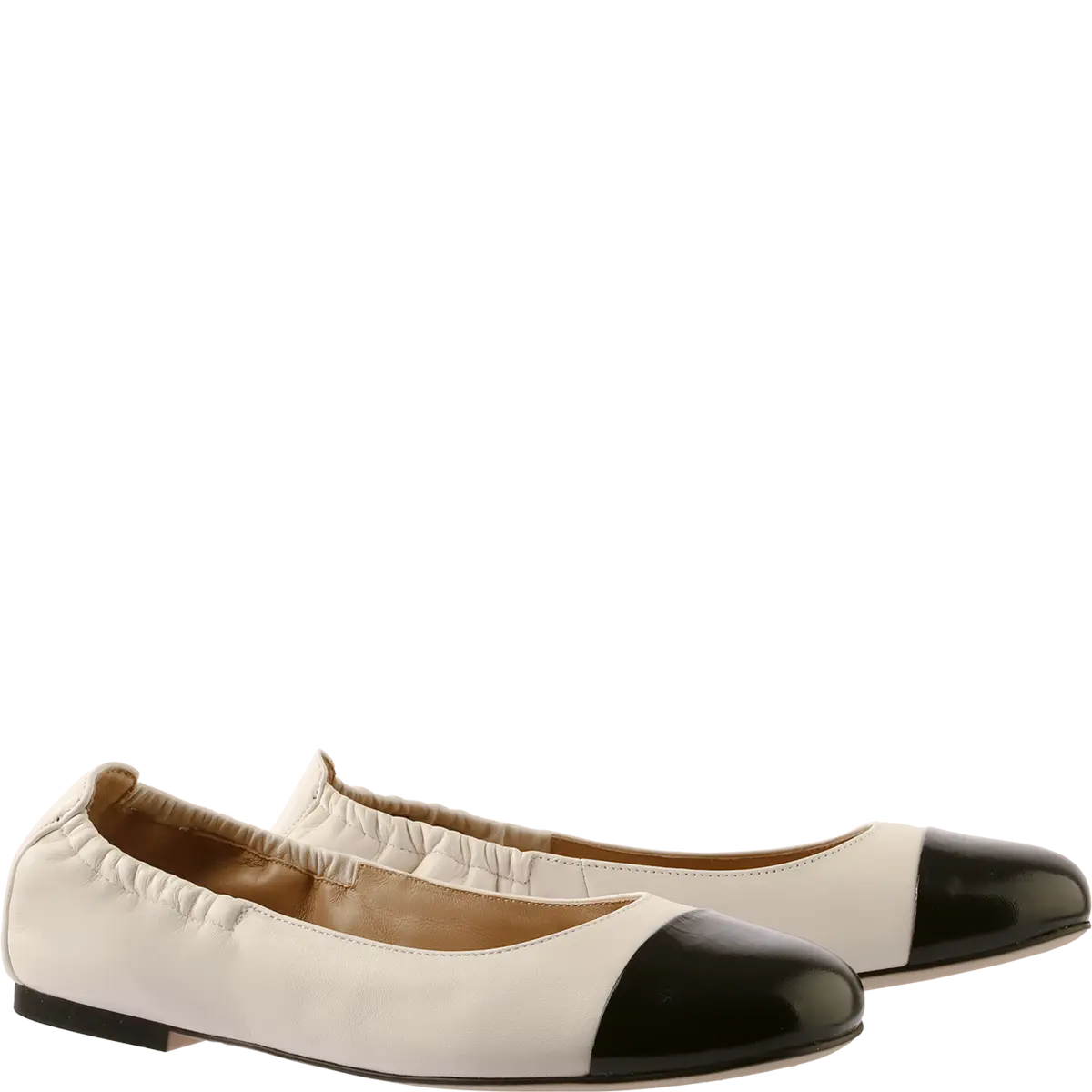 Sylvie Ballerina, Creme/Schwarz