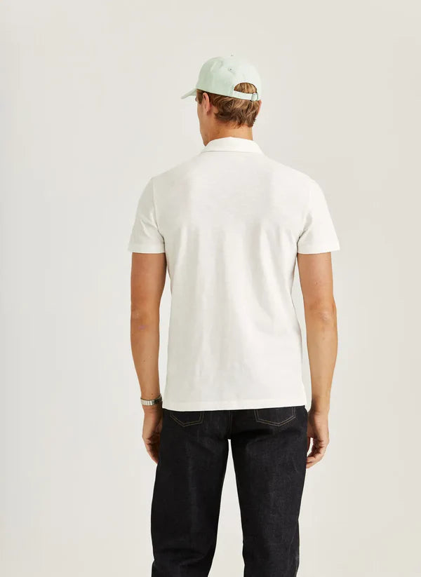 HENRY POLO SHIRT, OFF WHITE