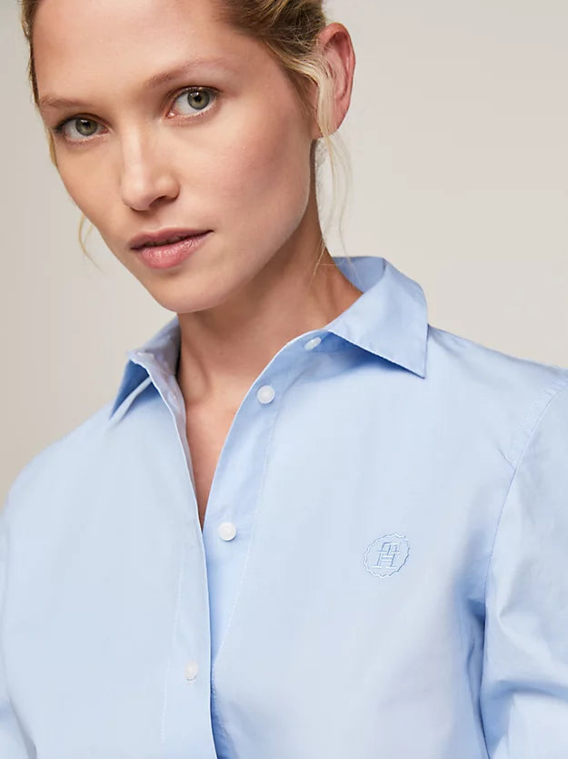 SMD Essential Regular Shirt, Lyseblå