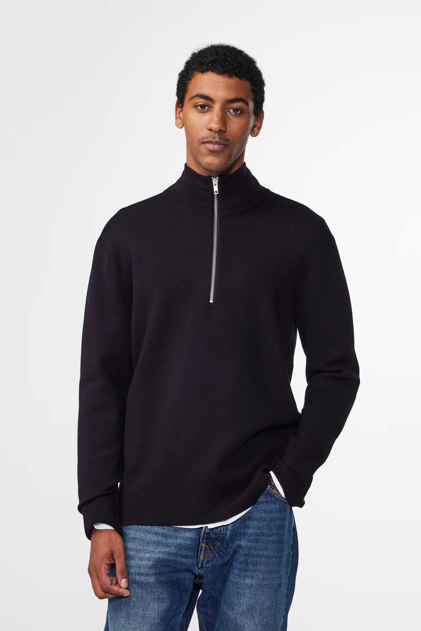 Harald Half Zip 6530, Navy Blue