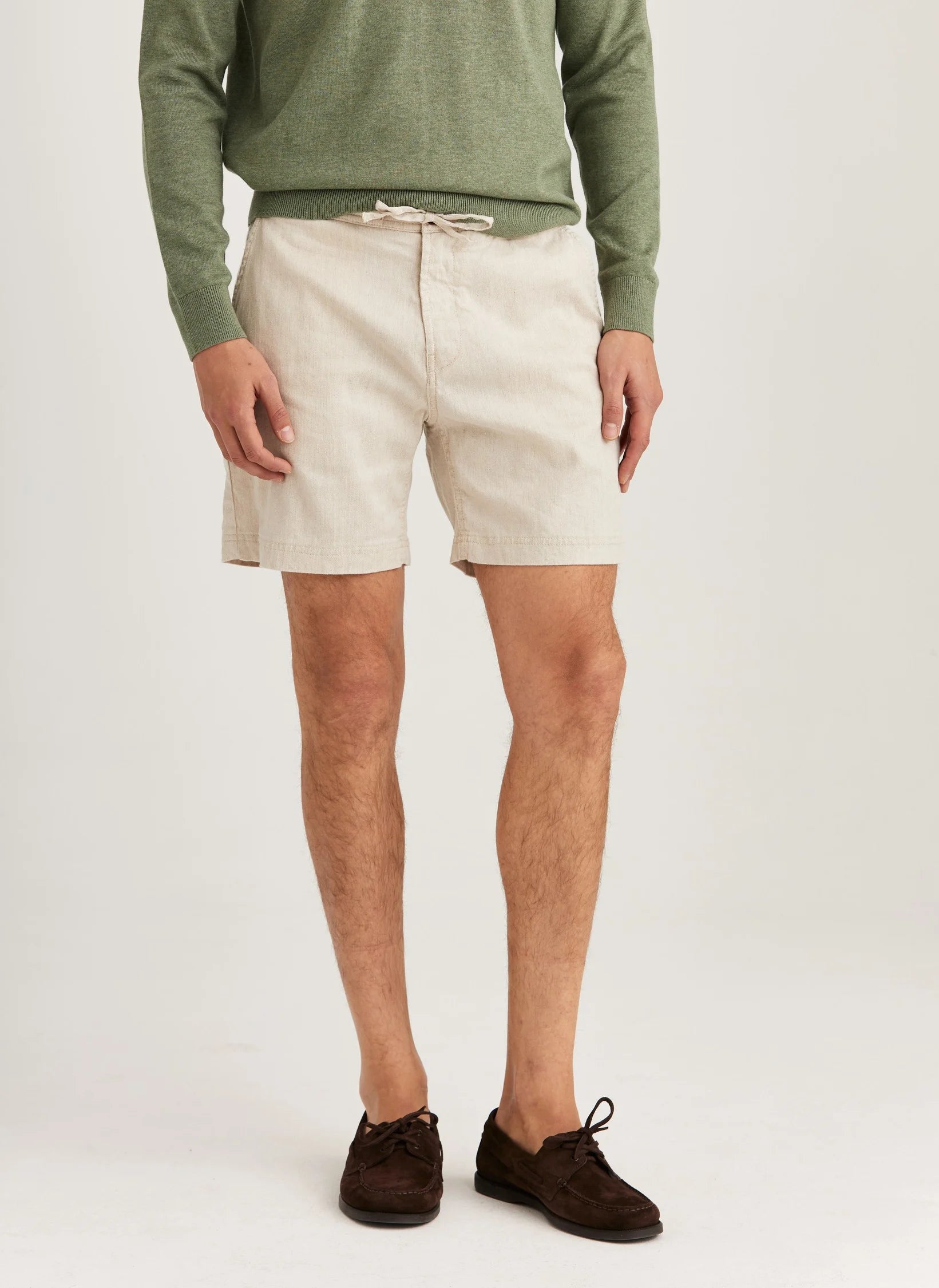 Fenix Linen Shorts, Off White