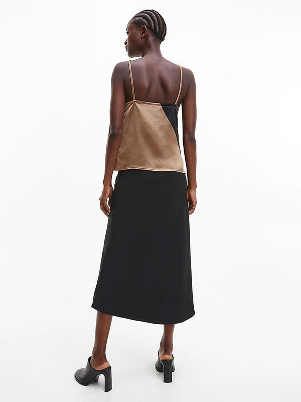 ARCHITECTURAL PRINT CAMI TOP, SPARY/SAFARI CANVAS