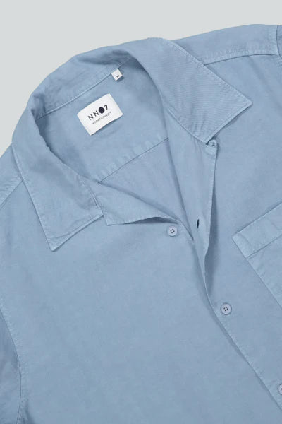 JULIO 5029 SS SHIRT, ASHLEY BLUE