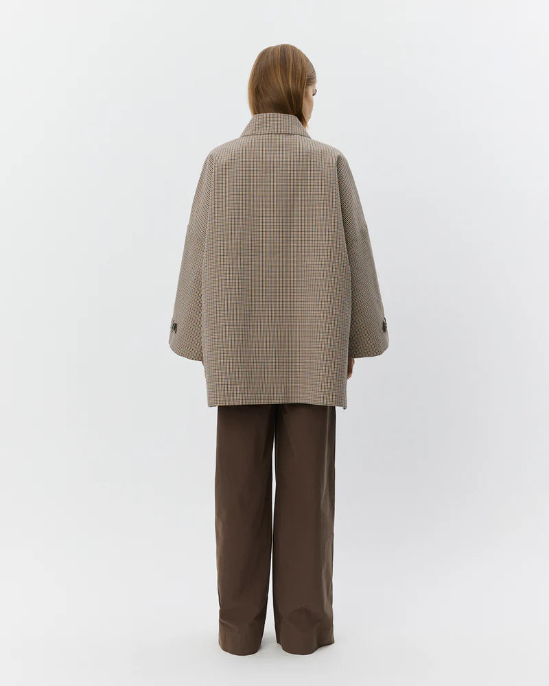 SELINA OVERSIZE JACKET, CHECK