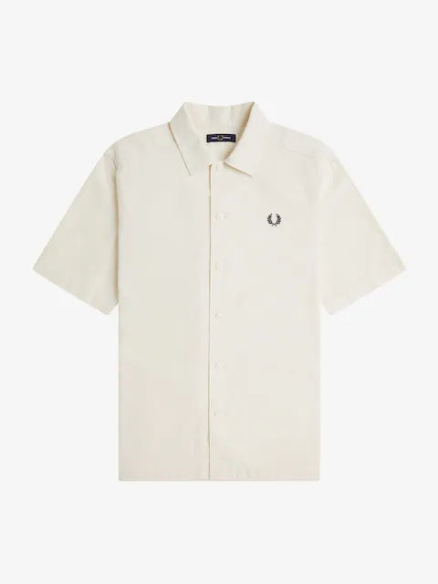 POCKET DETAIL SS SHIRT, ECRU