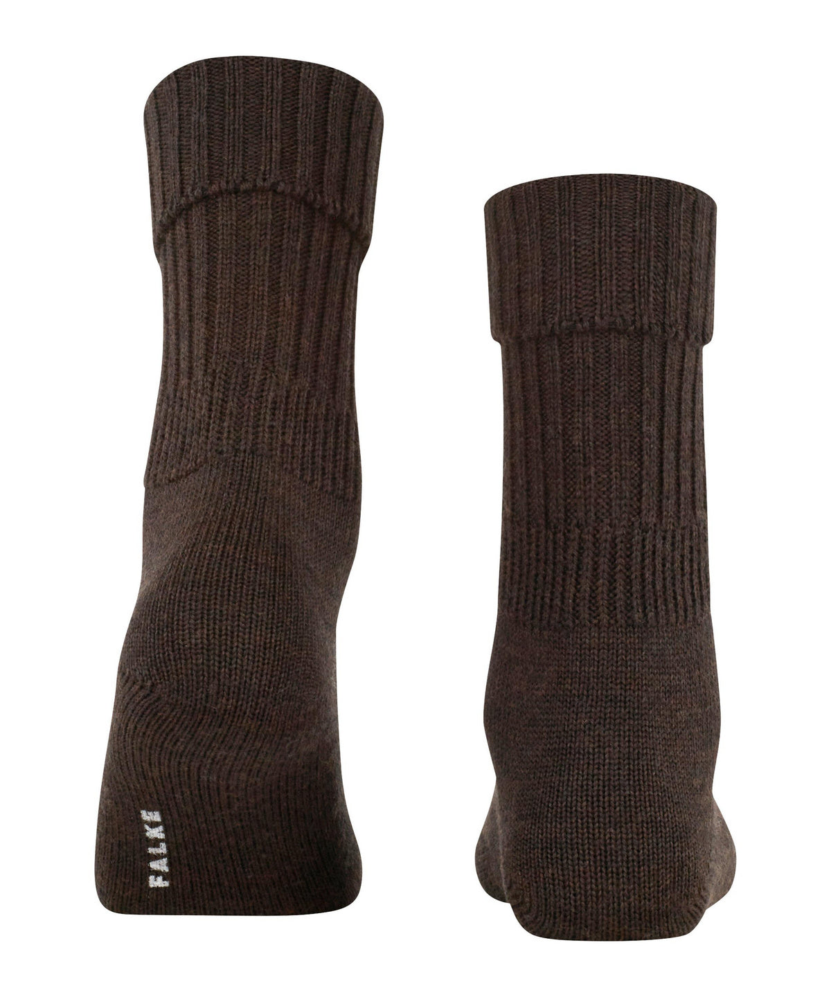 Striggings Rib Women Boot socks, Dark Brown