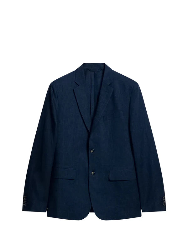 HOPPER U SUPER LINEN BLAZER, BLUE INDIGO