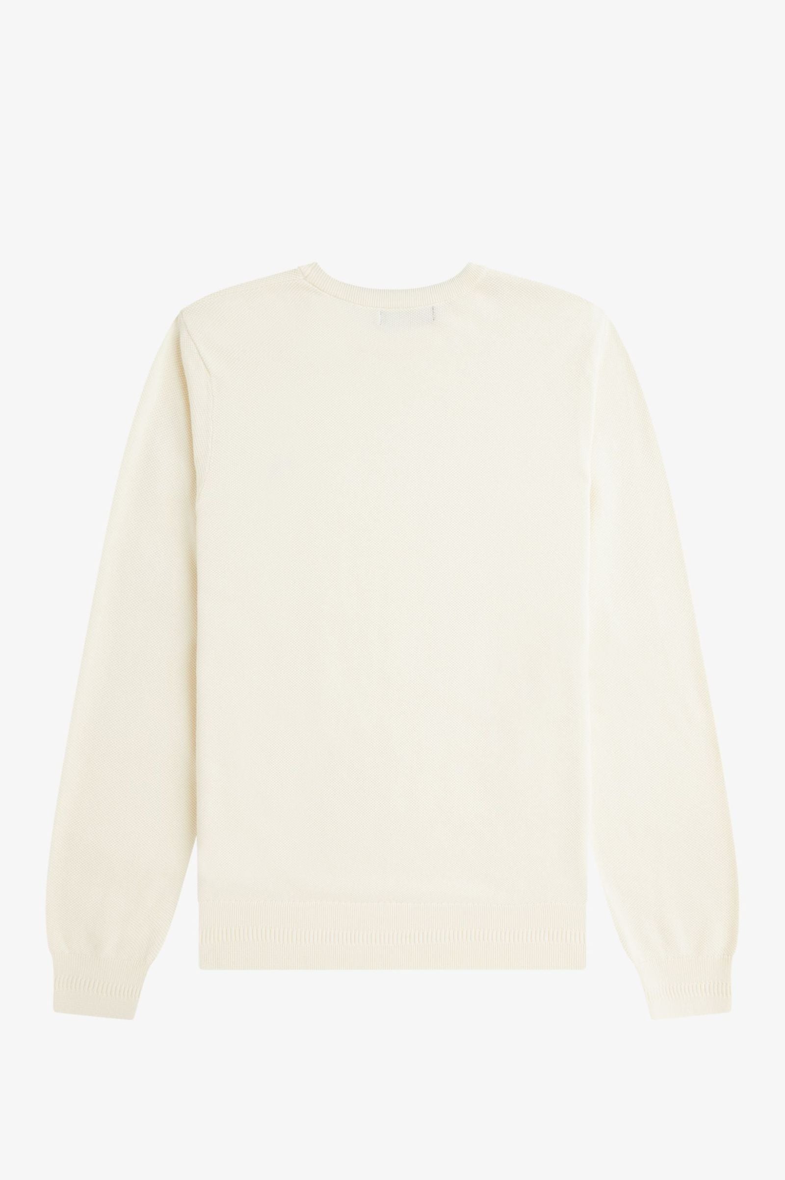 PIQUE STITCH JUMPER, ECRU