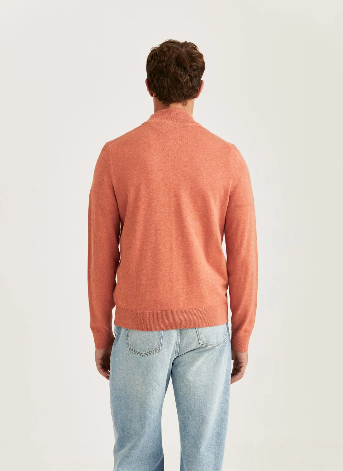 Riley Half Zip, Orange