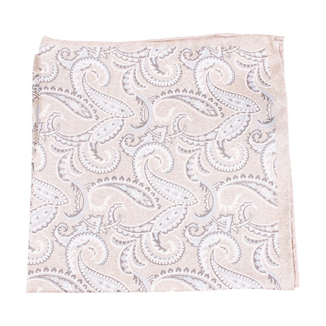 Pocket Square, Big Paisley, Beige