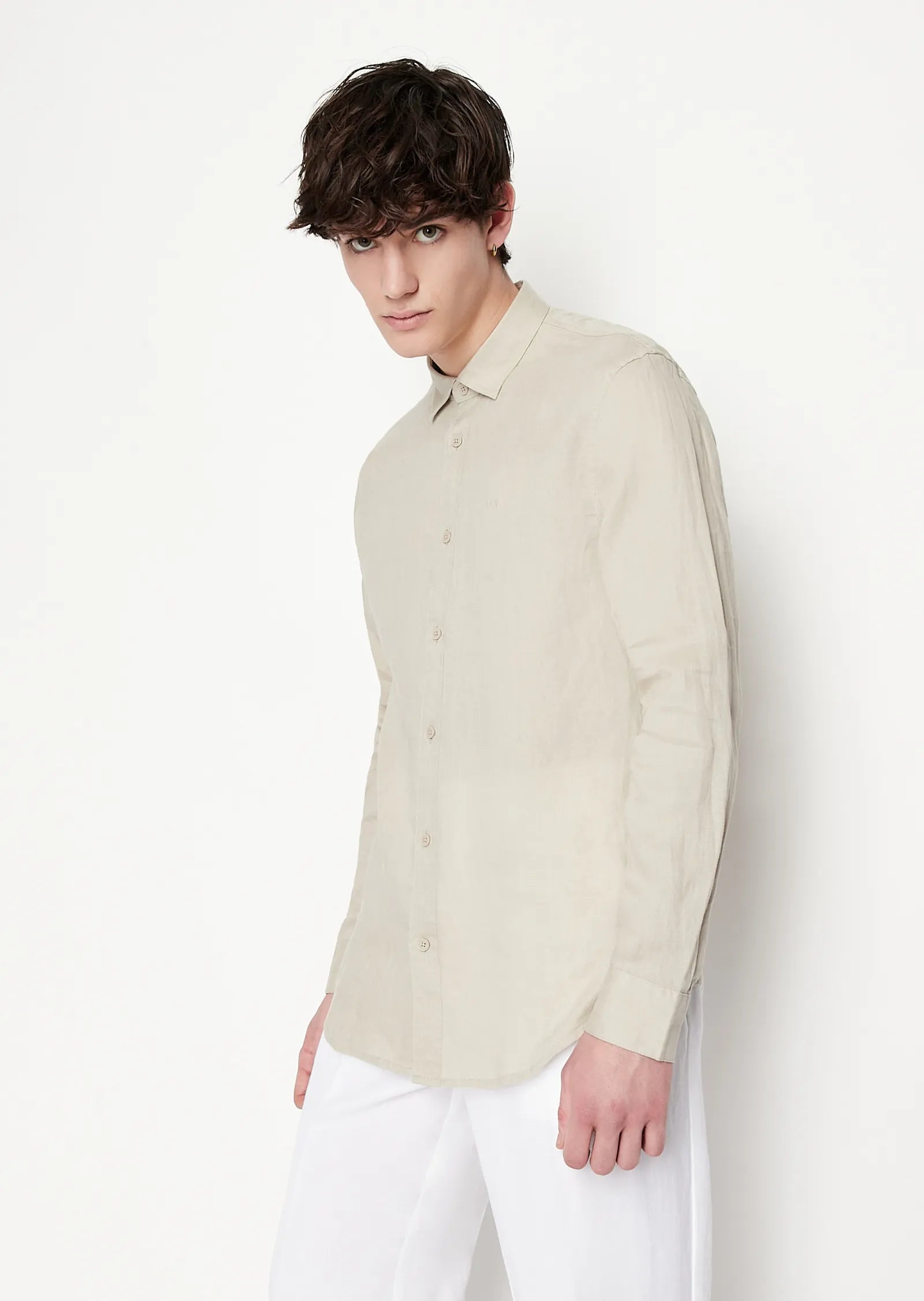 Man Woven Shirt, Pure Cashmere